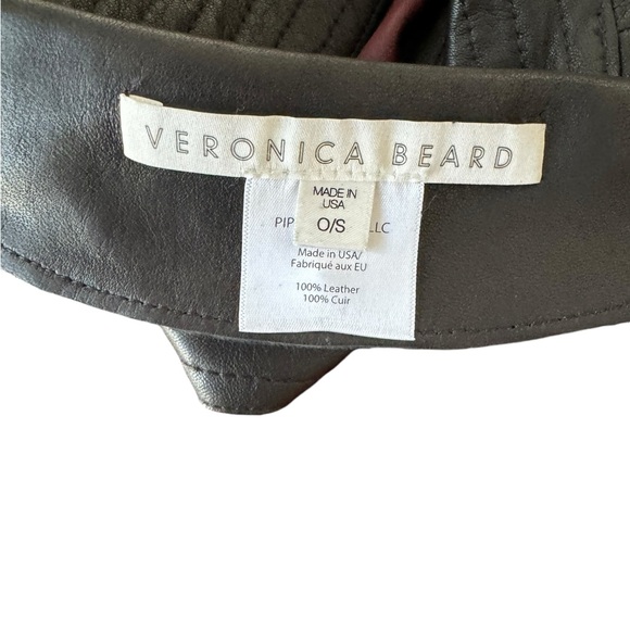 Veronica Beard Moto Leather Dickie OS - Picture 2 of 4
